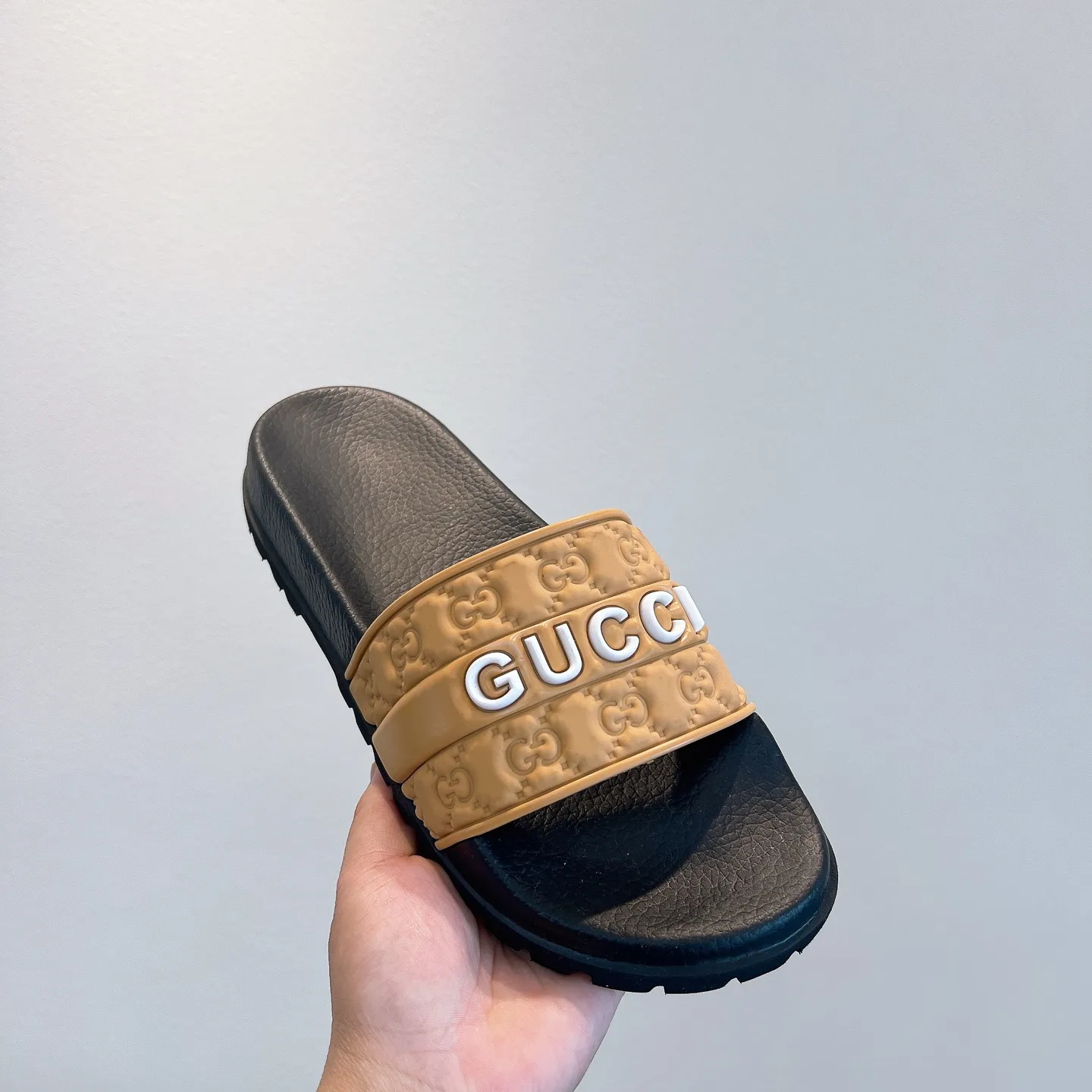 Men's Men's Shoes 130🐮🐮Gucci Gucci Slippers Gucci 2024 latest beach sandals slippers Original molding double G LOGO Original molding consistent Outsole: Men's Men's Shoes u double-layer outsole Size: 35-46